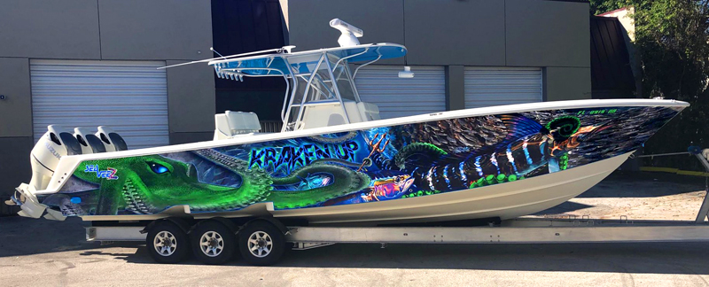 Jason Mathias boat wrap designs