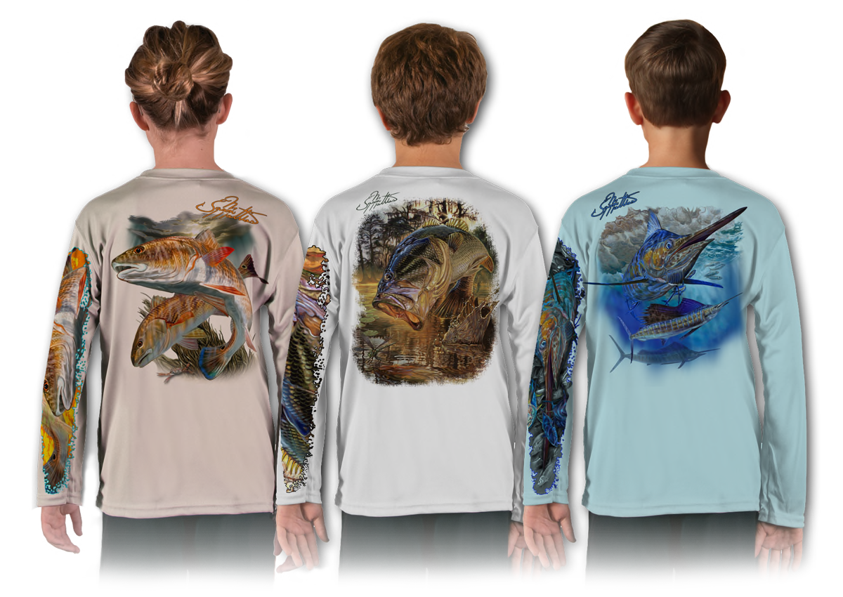 Mahi Fish Scale Sleeve Shirt - SurfMonkey - Performance Shirts