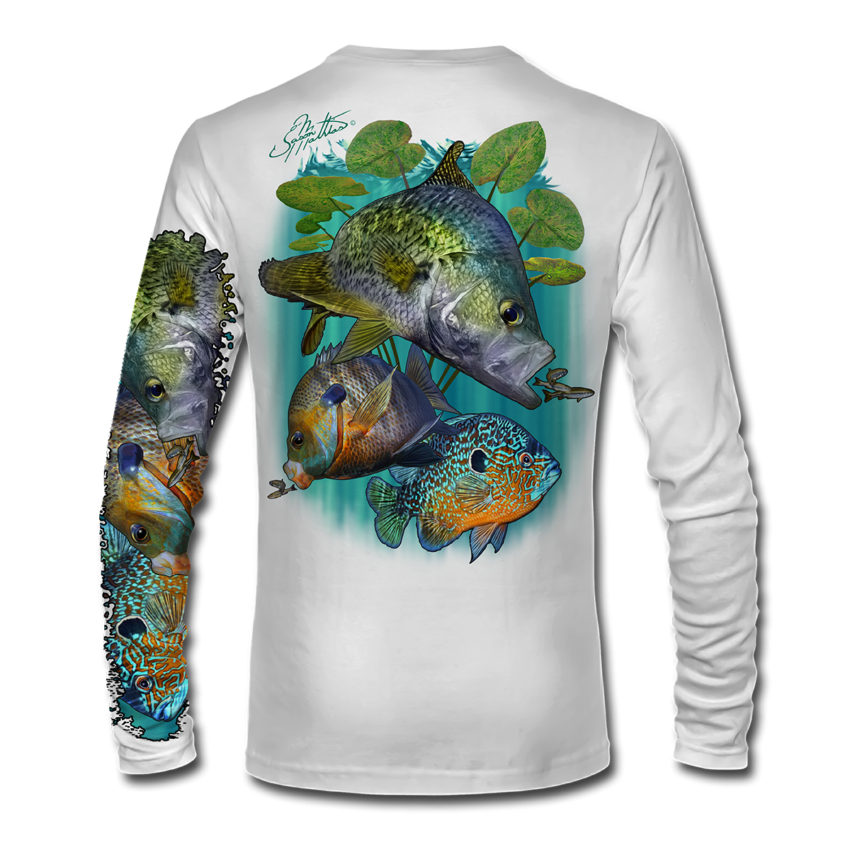 Long Sleeve High Performance shirt (Panfish Slam) - Jason Mathias Art  Studios