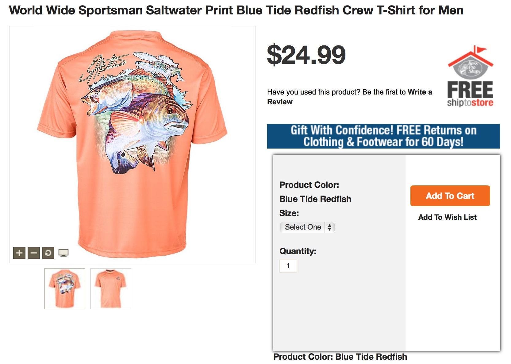 World Wide Sportsman Fishing Shirt