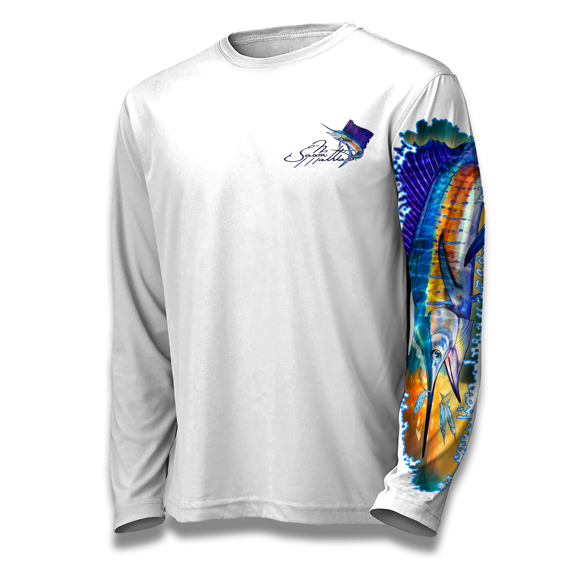 Long Sleeve High Performance shirt (Sunset Sail) - Jason Mathias Art Studios