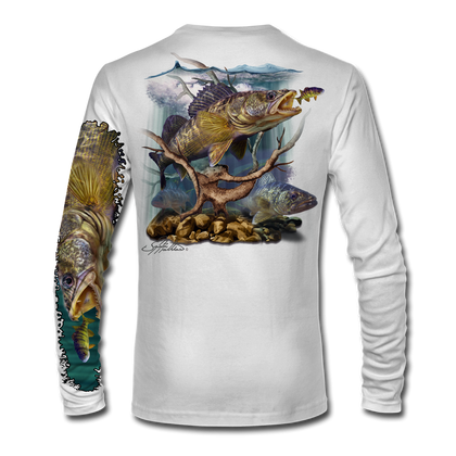 LS High Performance tee shirt (Black Crappie) - Jason Mathias Art Studios