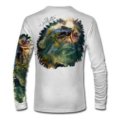 Largemouth Bass Fishing Custom Performance Long Sleeve Fishing