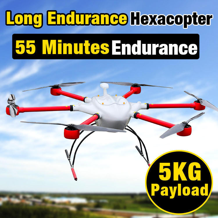 Long Endurance Drone | 55 Minutes Flight Time With 5KG Payload