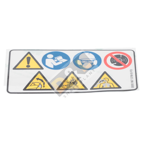 Warning Decal for Stihl TS420 - 0000 967 3799