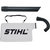 Suitable to fit the following Stihl Machines:
BG 86, BG 86 C, SH 56, SH 56 C, SH 86, SH 86 C, BG 56, BG 56 C
Converts the blower into a vacuum shredder. For STIHL BG 56 C-E and BG 86 C-E. Ideally, the contents of the collecting bag can be sown directly to mulch.