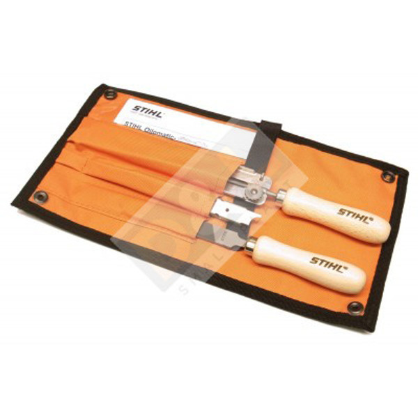 Stihl Filing Kit for 3/8"  chain  -  5605 007 1029

Includes file holder with round file, flat file and file gauge in a sturdy  case.
