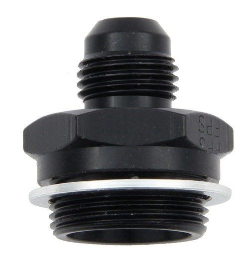 Male Adapter Fitting #6 X 7/8-20 Dual Feed Black