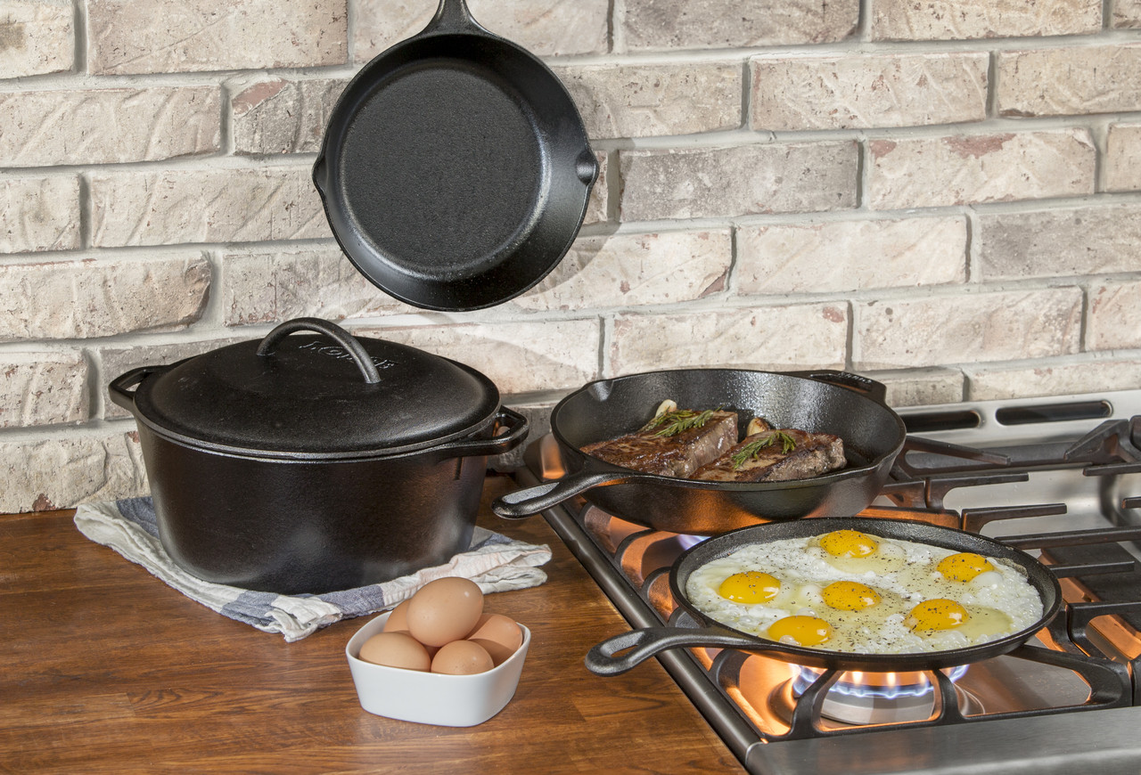 Lodge 5 Piece Cast Iron Set - Lodge Cookware