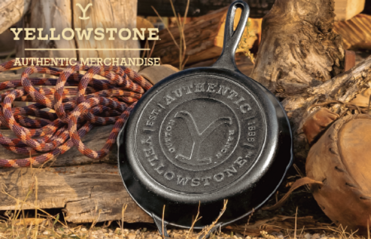 Lodge Yellowstone 12 Seasoned Cast Iron Steer Skillet