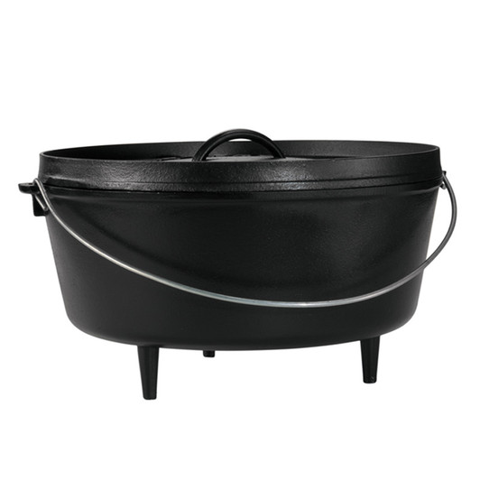 Lodge L8DD3 Cast Iron Double Dutch Oven, 5 Qt.