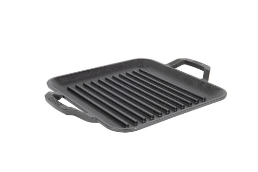 Lodge Yellowstone 10.5 Inch Square Seasoned Cast Iron Cowboy Grill Pan -  L8SGPYW