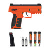 The Byrna SD Launcher in orange is a compact, CO₂-powered non-lethal self-defense weapon that fires chemical irritant or kinetic projectiles. No background check or permit required. Stay safe and in control.