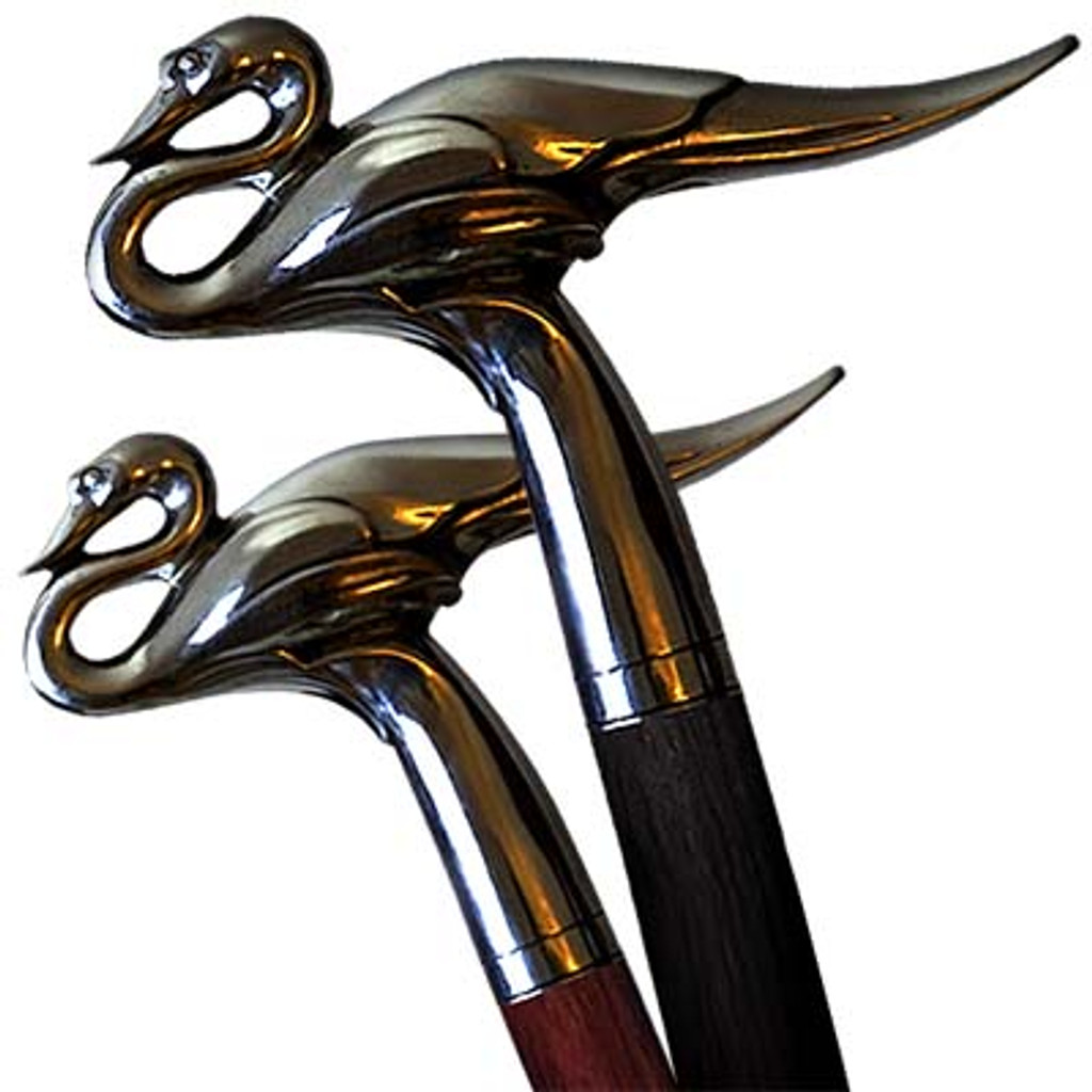 Walking cane Swan can be done from different materials and converted to the swords cane or gun cane.