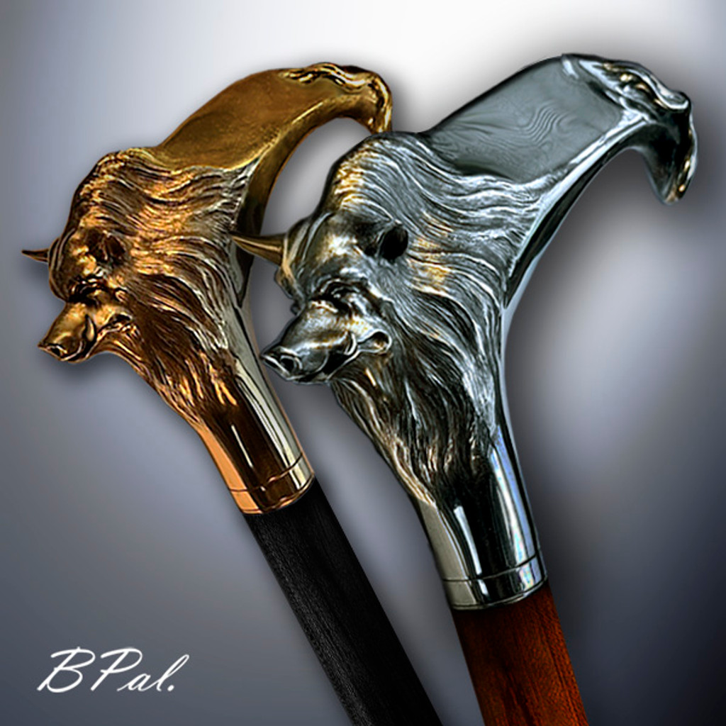 Handmade Walking Canes Boar. Style #158