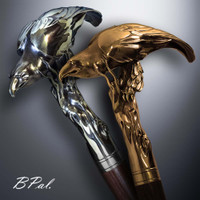 Handmade walking cane Eagle. Style # sh 153