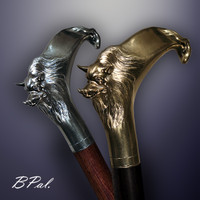 Handmade Walking Canes Boar. Style #158