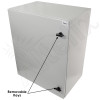 Altelix 28x24x16 19" Wide 6U Rack NEMA 4X Steel Weatherproof Enclosure