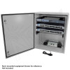 Altelix 28x24x16 19" Wide 6U Rack Steel Weatherproof NEMA Enclosure  with 120 VAC Outlets, Power Cord & 85°F Turn-On Cooling Fans