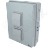 Altelix 17x14x6 Polycarbonate + ABS Vented Indoor / Outdoor RF Transparent WiFi Access Point Enclosure with PVC Non-Metallic Equipment Mounting Plate