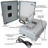 Altelix 17x14x6 Polycarbonate + ABS Vented Indoor / Outdoor RF Transparent Enclosure with PVC Non-Metallic Equipment Mounting Plate, 120 VAC Outlets & Power Cord