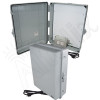 Altelix 17x14x6 Polycarbonate + ABS Indoor / Outdoor RF Transparent Enclosure with PVC Non-Metallic Equipment Mounting Plate, 120 VAC Outlets & Power Cord