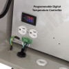 Altelix 14x12x8 Fiberglass Weatherproof Vented NEMA Enclosure with 120 VAC Outlets, Power Cord & Cooling Fan with Digital Temperature Controller