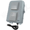 Altelix 13x10x4 PC+ABS Weatherproof Vented Utility Box NEMA Enclosure with Aluminum Mounting Plate, 120 VAC Outlet & Power Cord