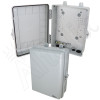 Altelix 12x9x5 IP66 NEMA 4X PC+ABS Weatherproof Utility Box with Hinged Door and Aluminum Mounting Plate