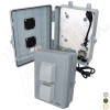 Altelix 12x9x5 PC+ABS Weatherproof Vented Utility Box NEMA Enclosure with 120 VAC 3-Prong Power Plug & Power Cord