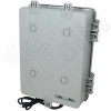 Altelix 12x9x7 PC+ABS Weatherproof Vented Utility Box NEMA Enclosure with 120 VAC 3-Prong Power Plug & Power Cord