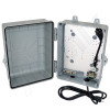 Altelix 12x9x7 NEMA 4X PC+ABS Weatherproof Utility Box NEMA Enclosure with 120 VAC 3-Prong Power Plug & Power Cord