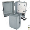 Altelix 12x9x7 NEMA 4X PC+ABS Weatherproof Utility Box NEMA Enclosure with 120 VAC Power Terminal & Power Cord