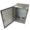 Altelix 16x12x12 Vented Stainless Steel Weatherproof NEMA Enclosure with Steel Equipment Mounting Plate