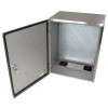 Altelix 20x16x12 Vented Stainless Steel Weatherproof NEMA Enclosure with Steel Equipment Mounting Plate