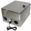 Altelix 20x16x12 Vented Stainless Steel Weatherproof NEMA Enclosure with 120 VAC Outlets and Power Cord