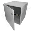 Altelix 24x24x24 Steel Weatherproof NEMA Enclosure with Single 120 VAC Duplex Outlet, Power Cord & 85°F Turn-On Cooling Fans