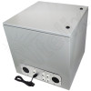 Altelix 24x24x24 19" Wide 6U Rack Steel Weatherproof NEMA Enclosure with Single 120 VAC Duplex Outlet, Power Cord & 85°F Turn-On Cooling Fans