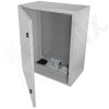 Altelix 24x20x12 Vented Steel Weatherproof NEMA Enclosure with Single 120 VAC Duplex Outlet and Power Cord