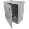 Altelix 28x24x16 Vented Steel Weatherproof NEMA Enclosure with Single 120 VAC Duplex Outlet and Power Cord