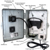 Altelix Weatherproof Enclosure  for Roku® Ultra with Cooling Fan, 120VAC Outlet and Power Cord