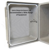 Altelix 14x12x10 FRP Fiberglass Weatherproof NEMA 4x Enclosure with Blank Aluminum Mounting Plate NEMA Box