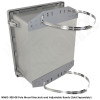 Altelix 14x12x10 Fiberglass Vented Weatherproof NEMA Enclosure with Aluminum Equipment Mounting Plate, 120 VAC Outlets and Power Cord