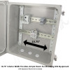Altelix 14x12x10 Vented Industrial DIN Rail Fiberglass Enclosure
