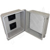 Altelix 14x12x10 Inch Vented Fiberglass Weatherproof NEMA Enclosure with Blank Aluminum Mounting Plate