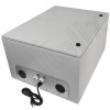 Altelix 28x24x16 120VAC 20A Steel NEMA Enclosure for UPS Power Systems with Heavy Duty 19" 8U Rack Frame, Dual Cooling Fans, 20A Power Outlets & Power Cord