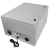 Altelix 28x24x16 120VAC 20A Steel NEMA Enclosure for UPS Power Systems with Heavy Duty 19" 8U Rack Frame, 20A Power Outlets, Power Cord & 85°F Turn-On Cooling Fans