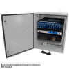 Altelix 28x24x16 NEMA 4X Steel Weatherproof Enclosure with Heavy Duty 19" 8U Rack Frame, Single 120 VAC Duplex Outlet and Power Cord