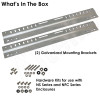 Heavy Duty Galvanized Steel Flange Wall Mount Kit for Altelix NFC322412, NS242412, NS242416, NS242424, NS282416, NS282424 & NS322416 Series NEMA Enclosures