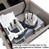 Altelix Fiberglass Weatherproof Enclosure for Starlink® Pro Satellite Router & Power Supply with Cooling Fan, 120 VAC Outlets & Power Cord